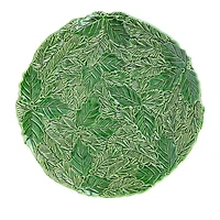 Lastra Holiday Green Figural Round Platter