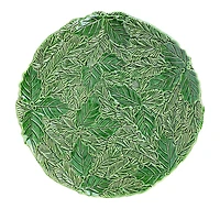 Vietri Lastra Holiday Green Figural Round Platter