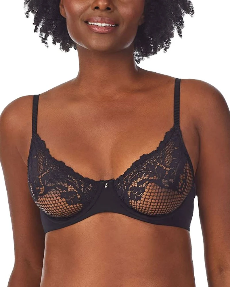 Lace Allure Unlined Underwire Demi Bra