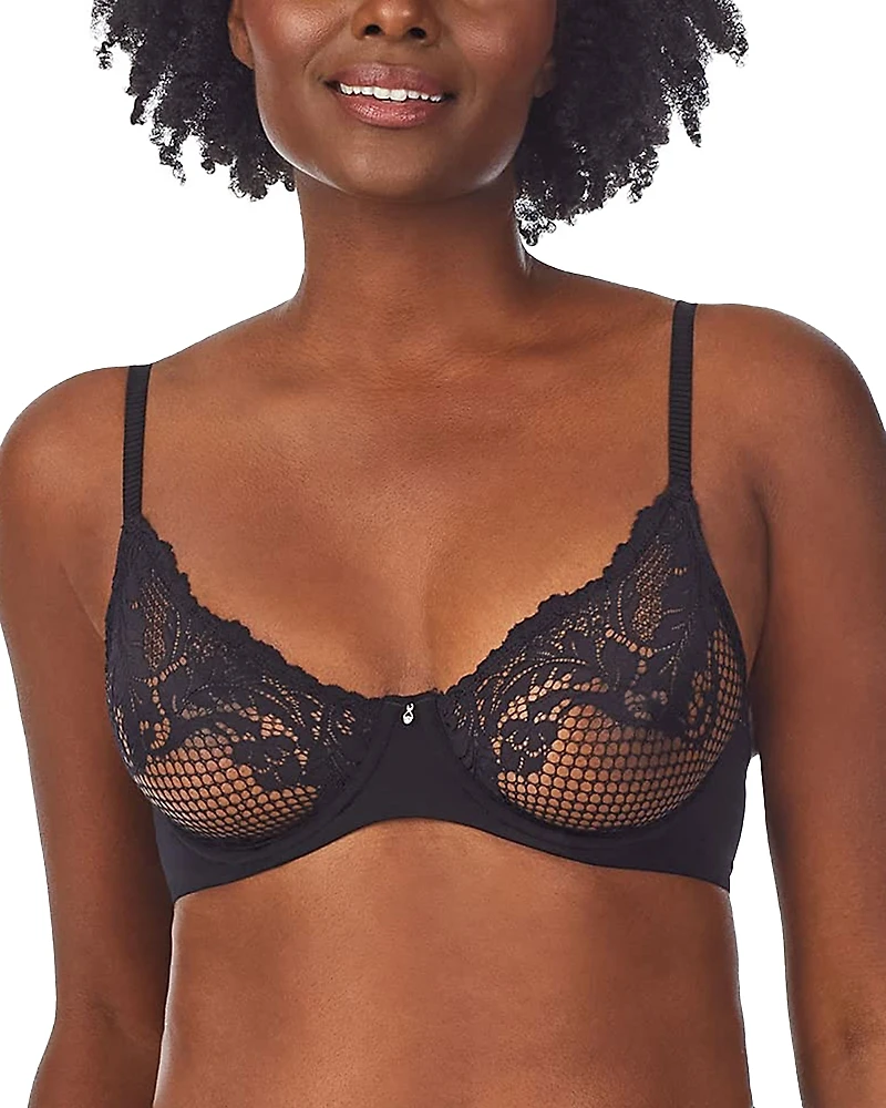 Le Mystere Lace Allure Unlined Underwire Demi Bra