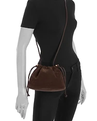 Charlotte Drawstring Suede Crossbody Bag