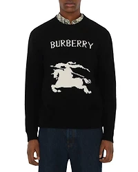 Equestrian Knight Design Wool & Cashmere Regular Fit Sweater