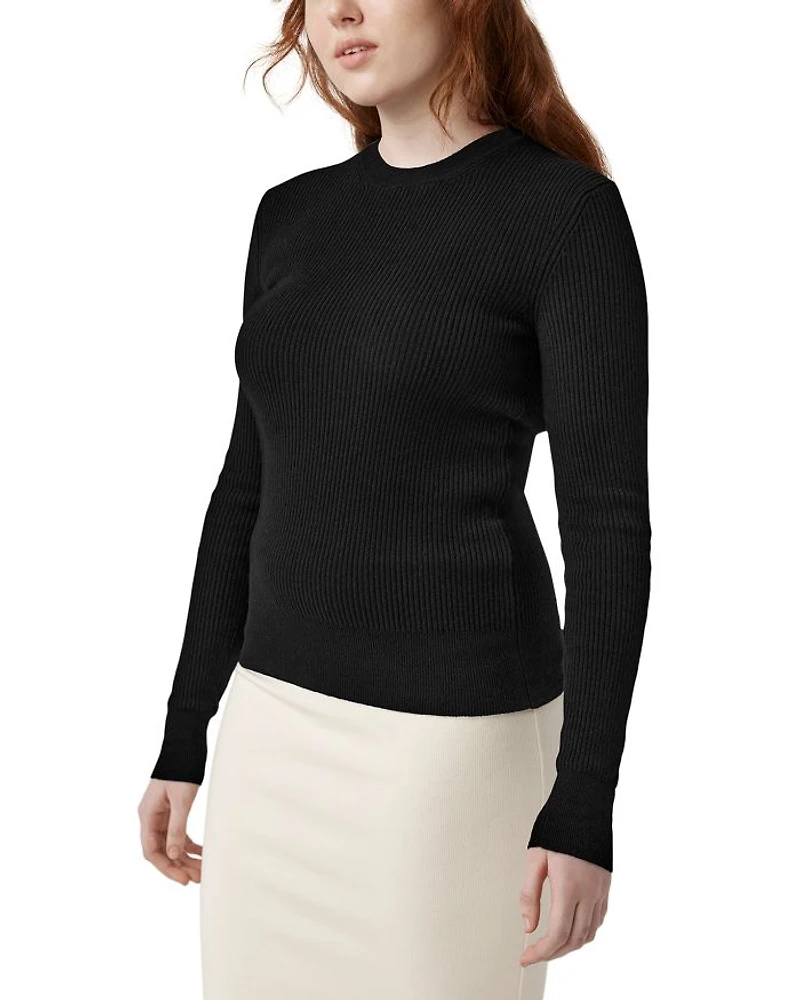 Georgian Slim Crewneck Wool Sweatshirt