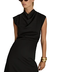 Harlan Twill Jersey Midi Dress