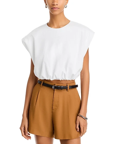 A. l.c. Billie Extended Shoulder Poplin Top