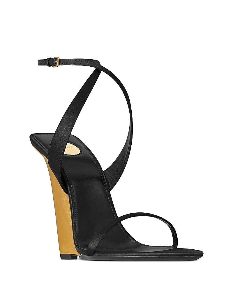 Saint Laurent Women's Salome Wedge Sandals