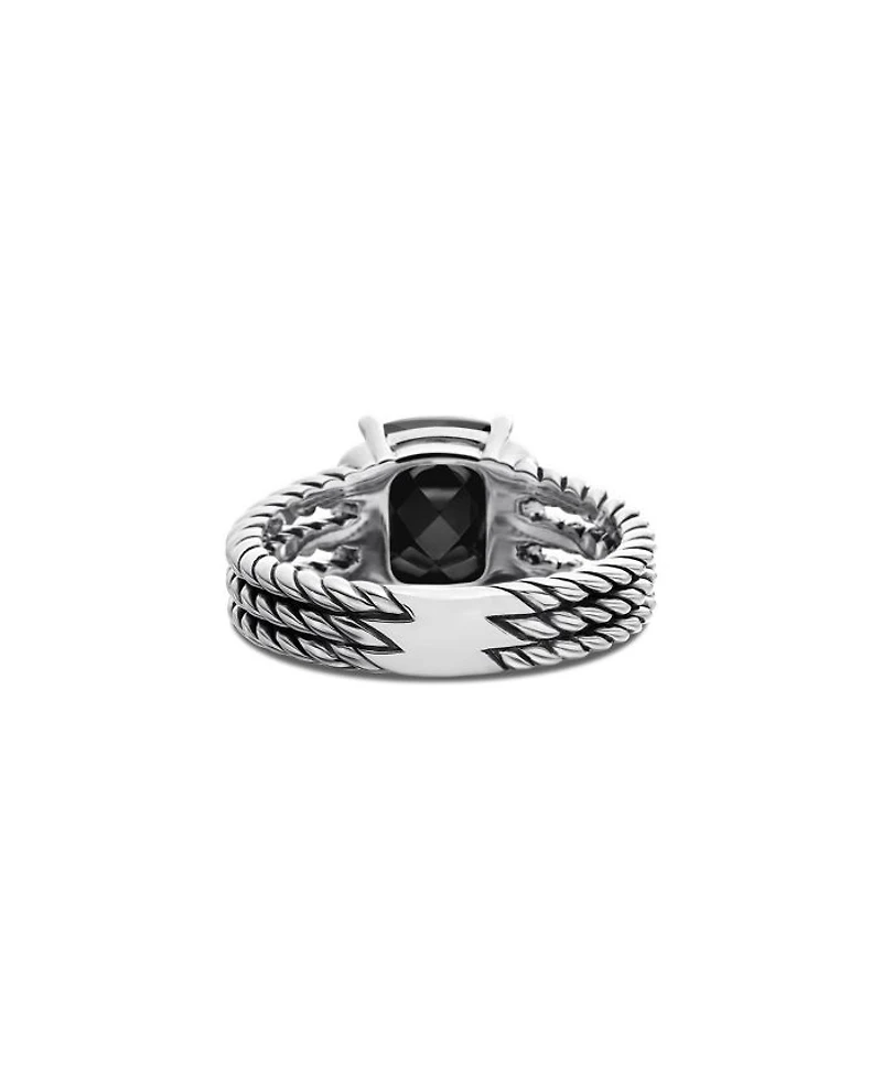 Petite Wheaton® Ring with Gemstone and Diamonds