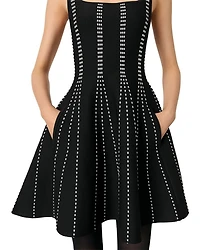 Short Jacquard Knit Dress