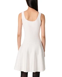 Sequin Embellished Knit Short Dress