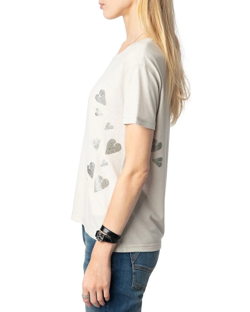 Marta Pcl Embellished Heart Tee