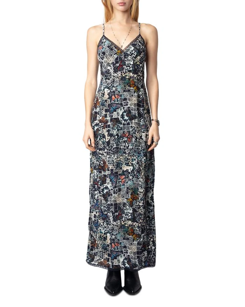 Ramelil Soft Butterfly Print Dress