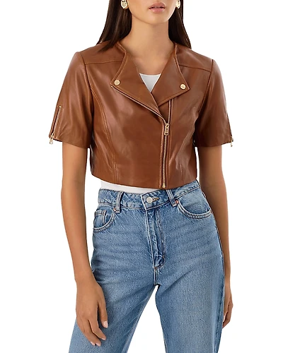 Lamarque Kirsi 21 Short Sleeve Cropped Jacket