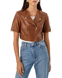 Lamarque Kirsi 21 Short Sleeve Cropped Jacket