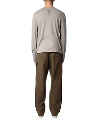 Monastir Tattoo Print Long Sleeve Henley