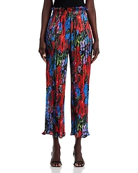 Printed Crinkled Pants