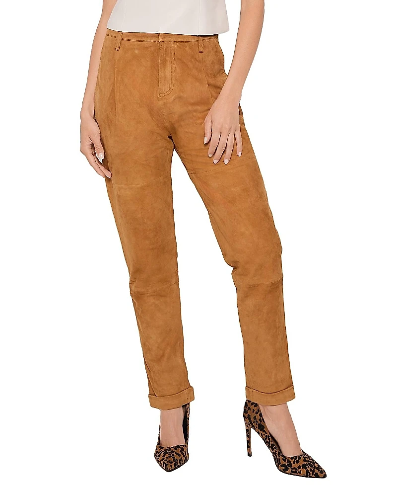 As by Df Denise Upcycled Suede Trousers