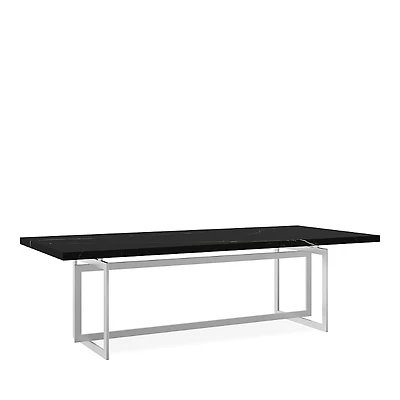 Caracole Wish You Were Dining Table - Chrome/Nero Marguia
