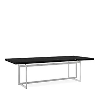 Caracole Wish You Were Dining Table - Chrome/Nero Marguia