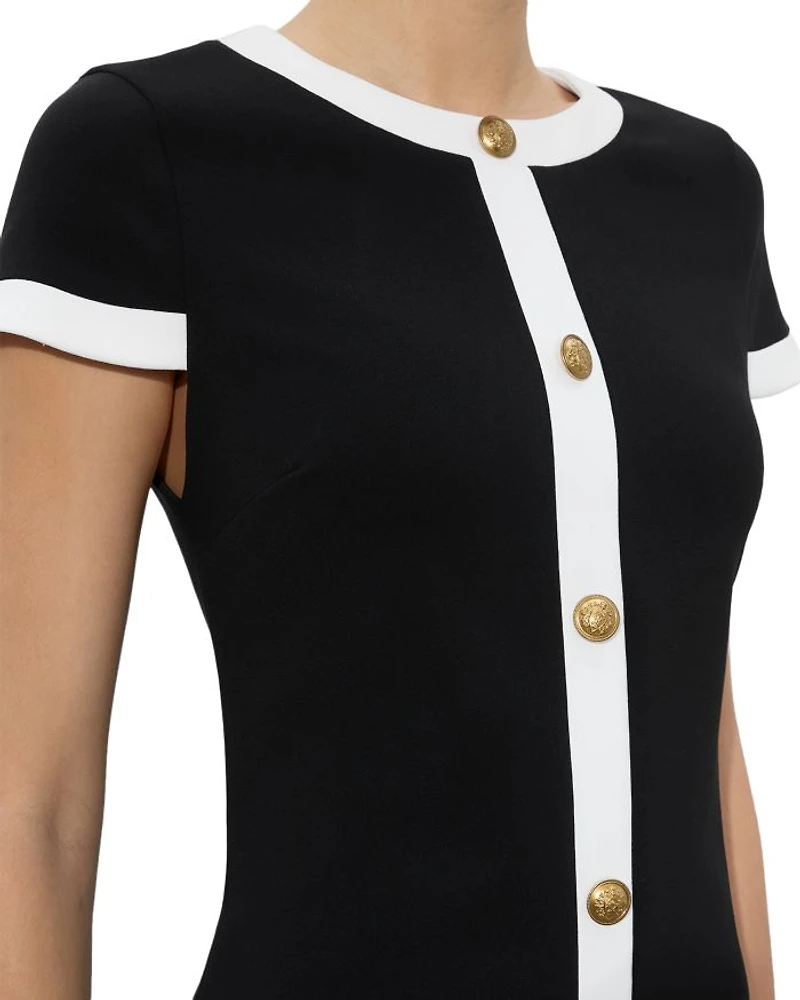 Coley Button Front Mini Dress