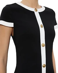 Coley Button Front Mini Dress