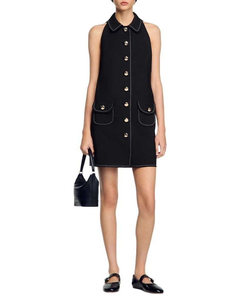 Peter Pan Collar Short Dress