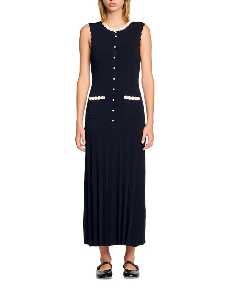 Long Dress with Crochet Detail