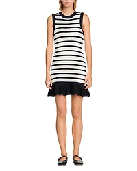 Striped Knit Short Dress