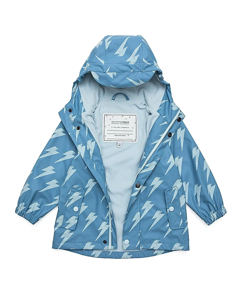 Snapper Rock Unisex Lightning Bolt Recycled Waterproof Raincoat