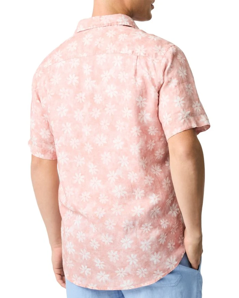 Belleknowes Regular Fit Short Sleeve Linen Shirt