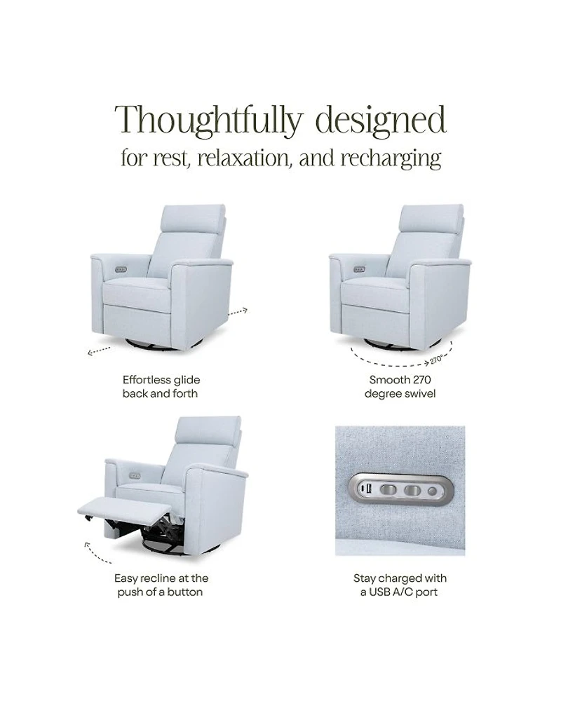 Willa Plus Power Recliner and Swivel Glider with Adjustable Power Headrest