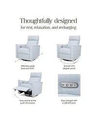 Willa Plus Power Recliner and Swivel Glider with Adjustable Power Headrest
