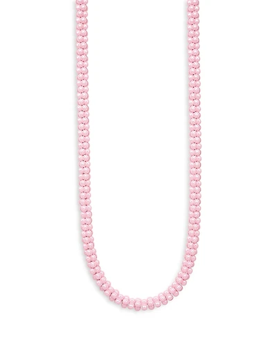 Lagos Sterling Silver Pink Caviar Ceramic Rope Necklace, 18