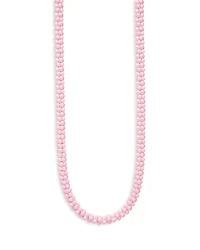 Lagos Sterling Silver Pink Caviar Ceramic Rope Necklace, 18