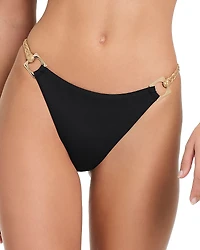 Red Carter Cheeky Braided Strap Bikini Bottoms