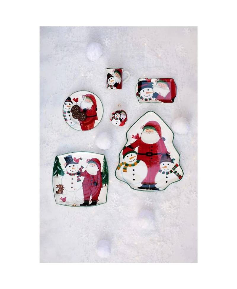 Old St. Nick Handled Square Platter