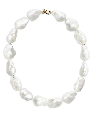 Bloomingdale's Fine Collection 14K Yellow Gold Baroque Pearl Necklace, 15.5