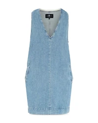 V Neck Denim Dress