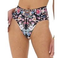 Camilla High Waist Floral Print Bikini Bottoms