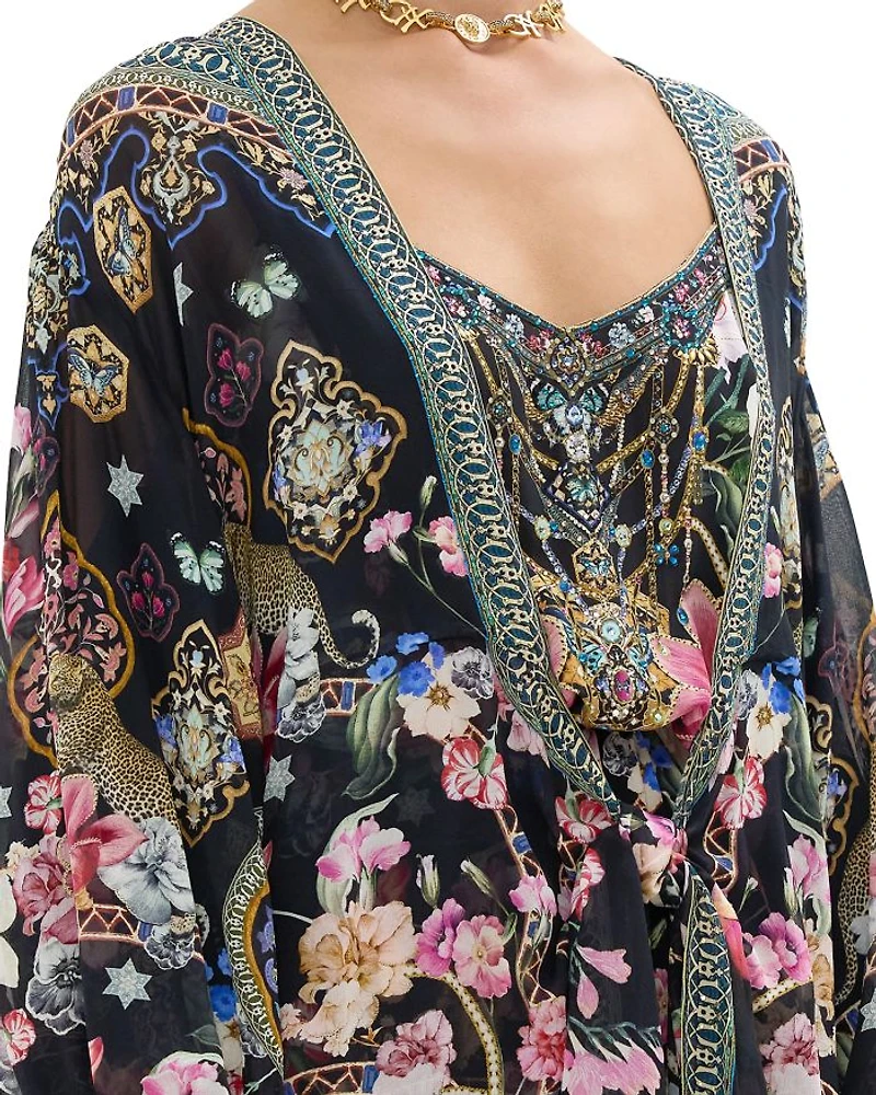 Silk Swim Cover-Up Kaftan