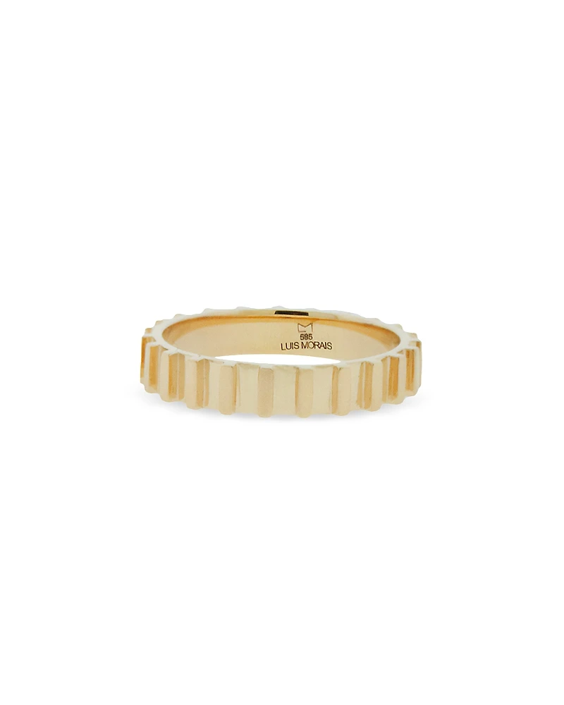 Luis Morais Men's 18K Yellow Gold Hardware Engaging Ring