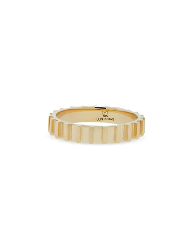 Luis Morais Men's 18K Yellow Gold Hardware Engaging Ring
