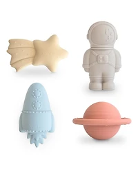 Mushie Space Mold Free Bath Play Set - Ages 0-24 Months