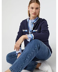 Sport 1A Uscita Melk Crewneck Cardigan Sweater
