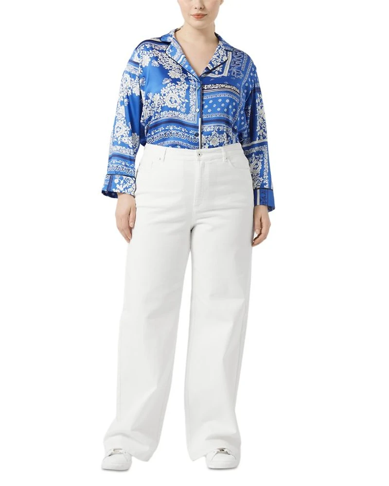 Cesena Wide Leg Jeans Ivory