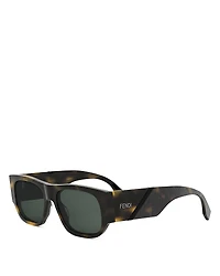 Fendi Diagonal Rectangular Sunglasses, 54mm
