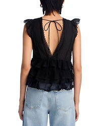 Blanche Lace Trim Top