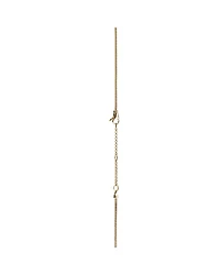 14K Yellow Gold Love Knot Diamond Lariat Necklace, 18-20"