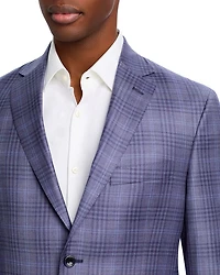Tonal Plaid Regular Fit Sport Coat