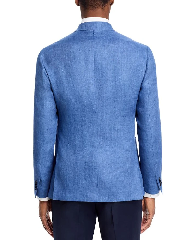 Delave Linen Hopsack Regular Fit Unstructured Sport Coat - Exclusive