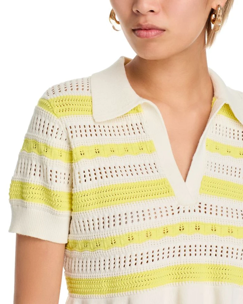 Elvire Knit Polo Sweater